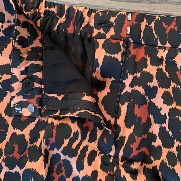 NEW! - J. CREW HIGH RISE LEOPARD SZ 4 TROUSERS - Picture 9 of 16
